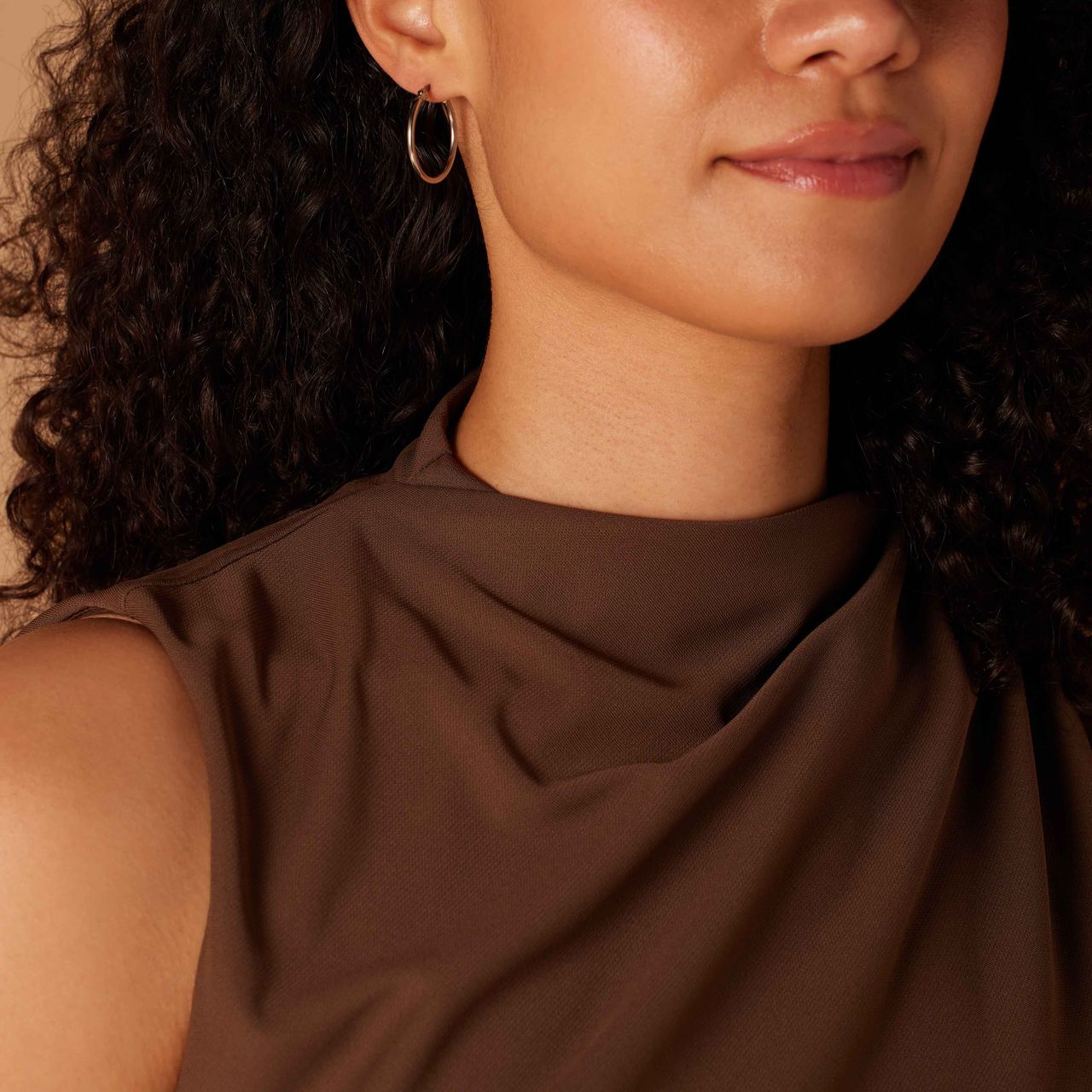 Stainless steel oorringen 25mm voor dames