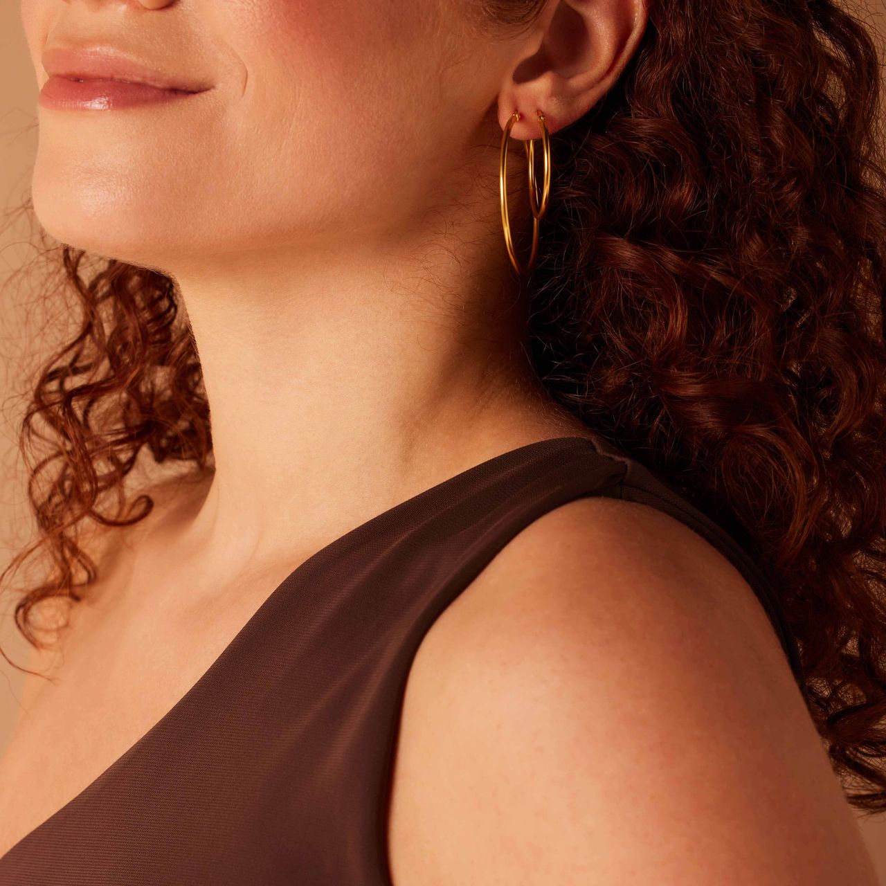 Stainless steel goldplated oorringen voor dames