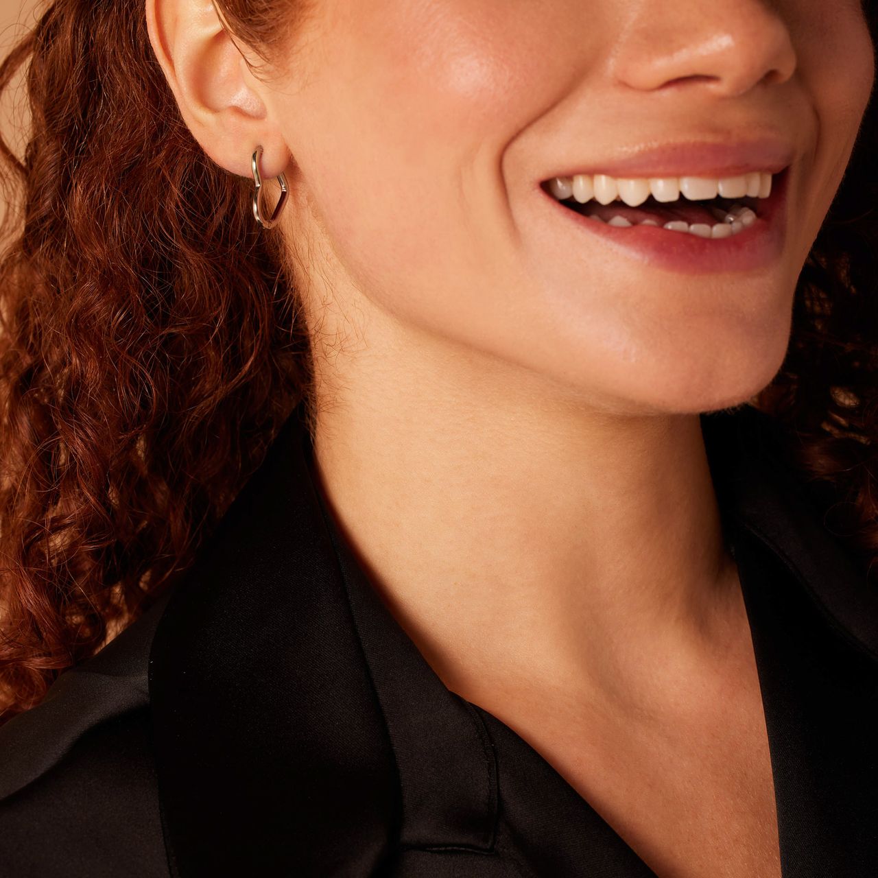 Stainless steel oorringen hart voor dames