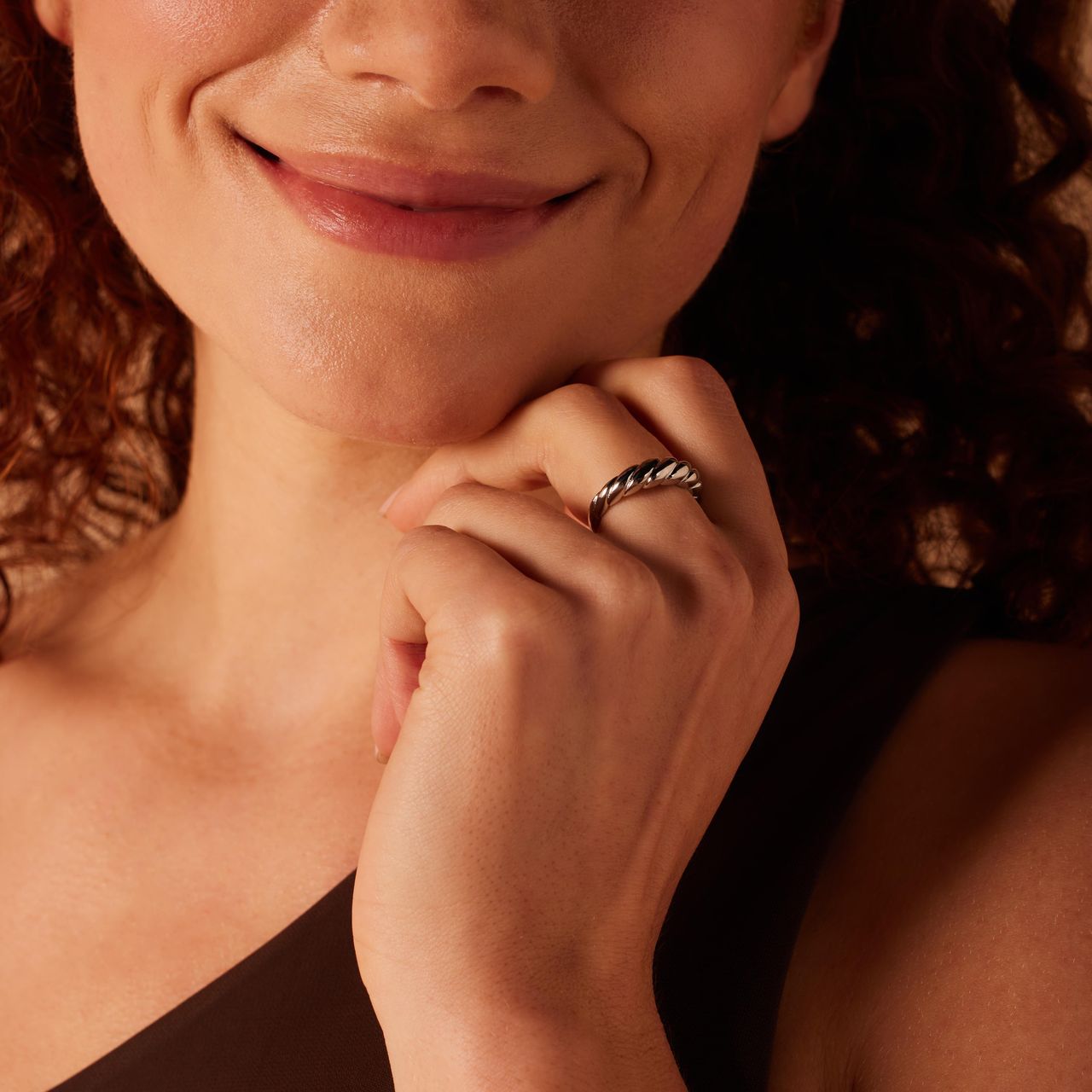 Stainless steel ring draai 5,5mm