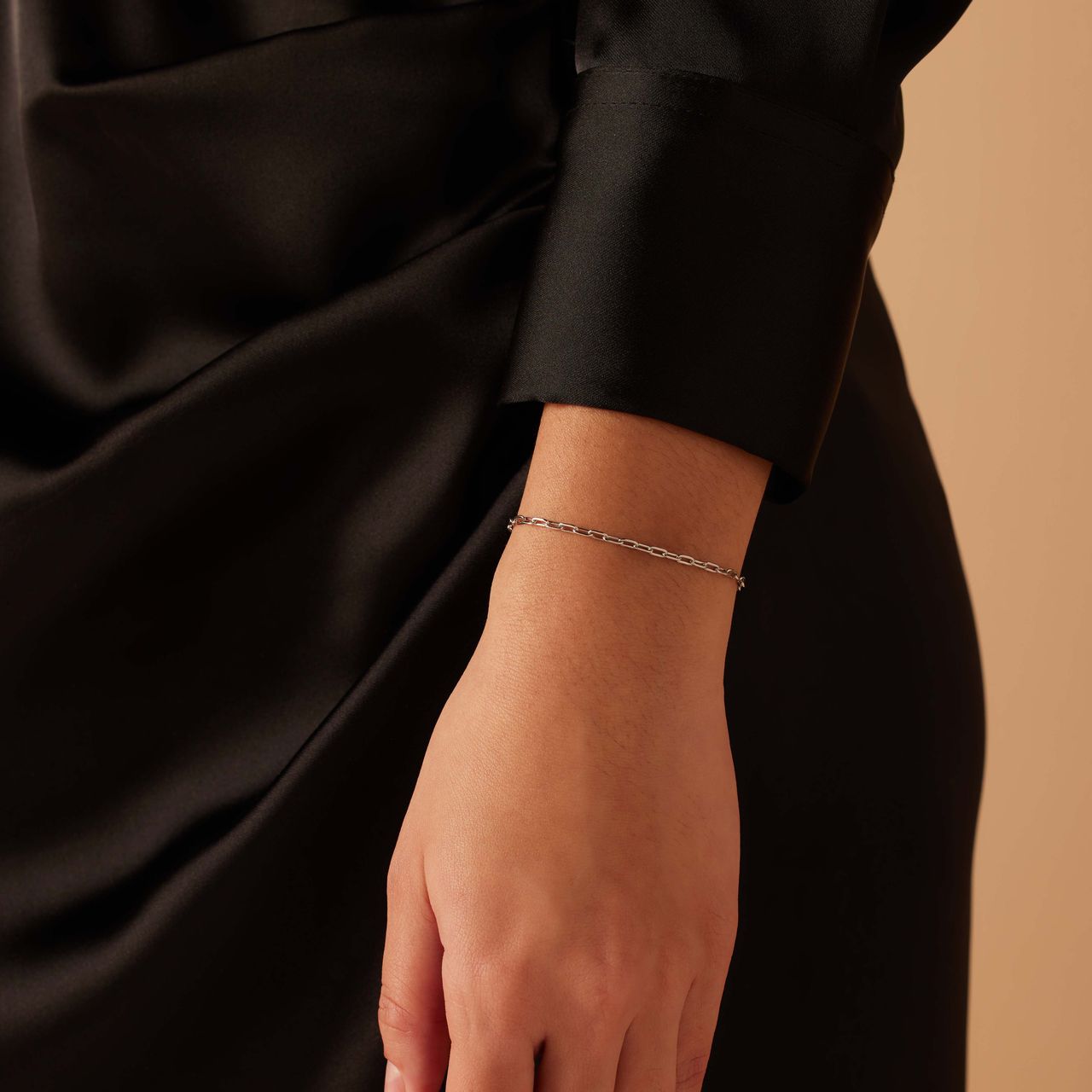 Armband mit Closed-Glied aus Edelstahl, 2 mm