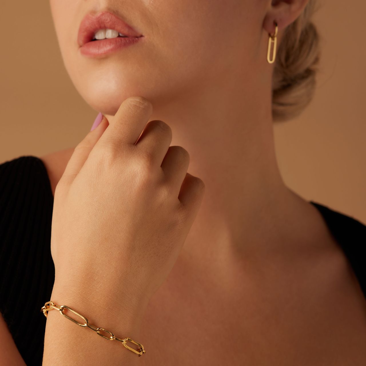 Zilveren goldplated armband voor dames