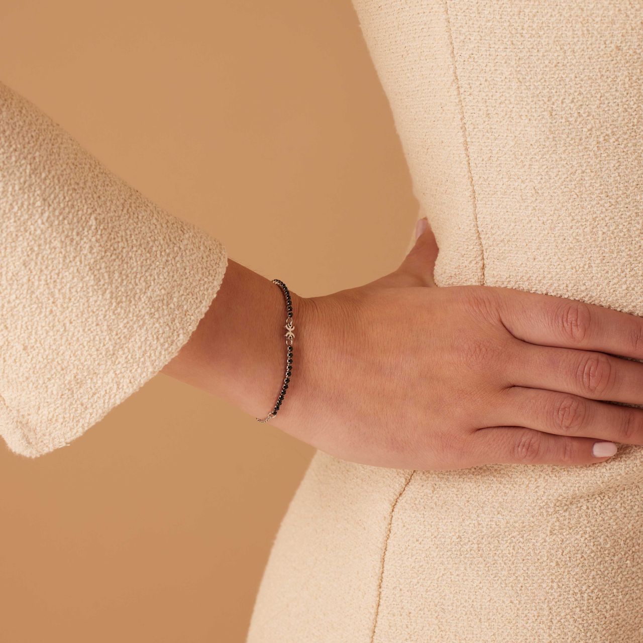 Stainless steel tennis armband Vissen/Pisces