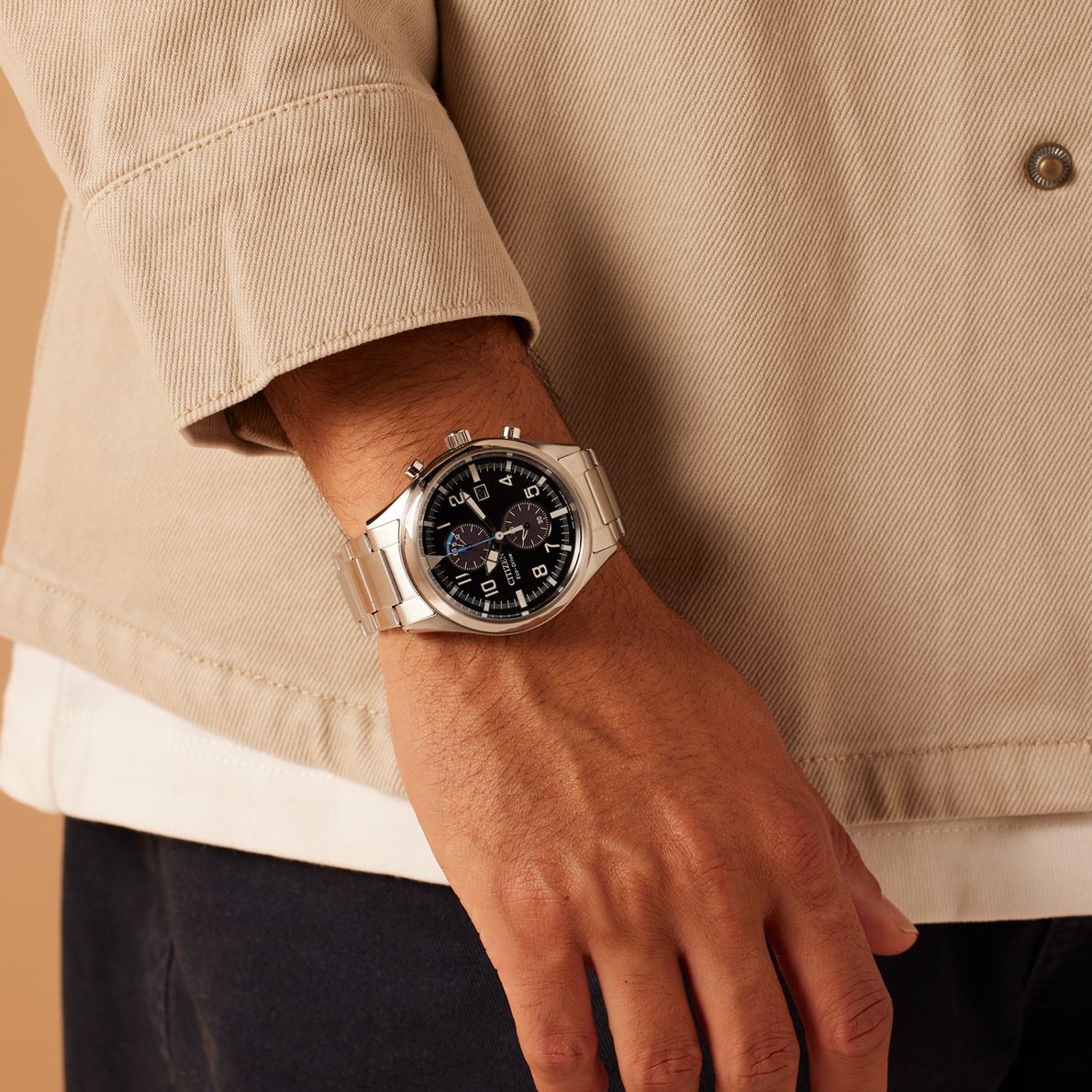 Citizen solar stainless steel herenhorloge CA7028-81E