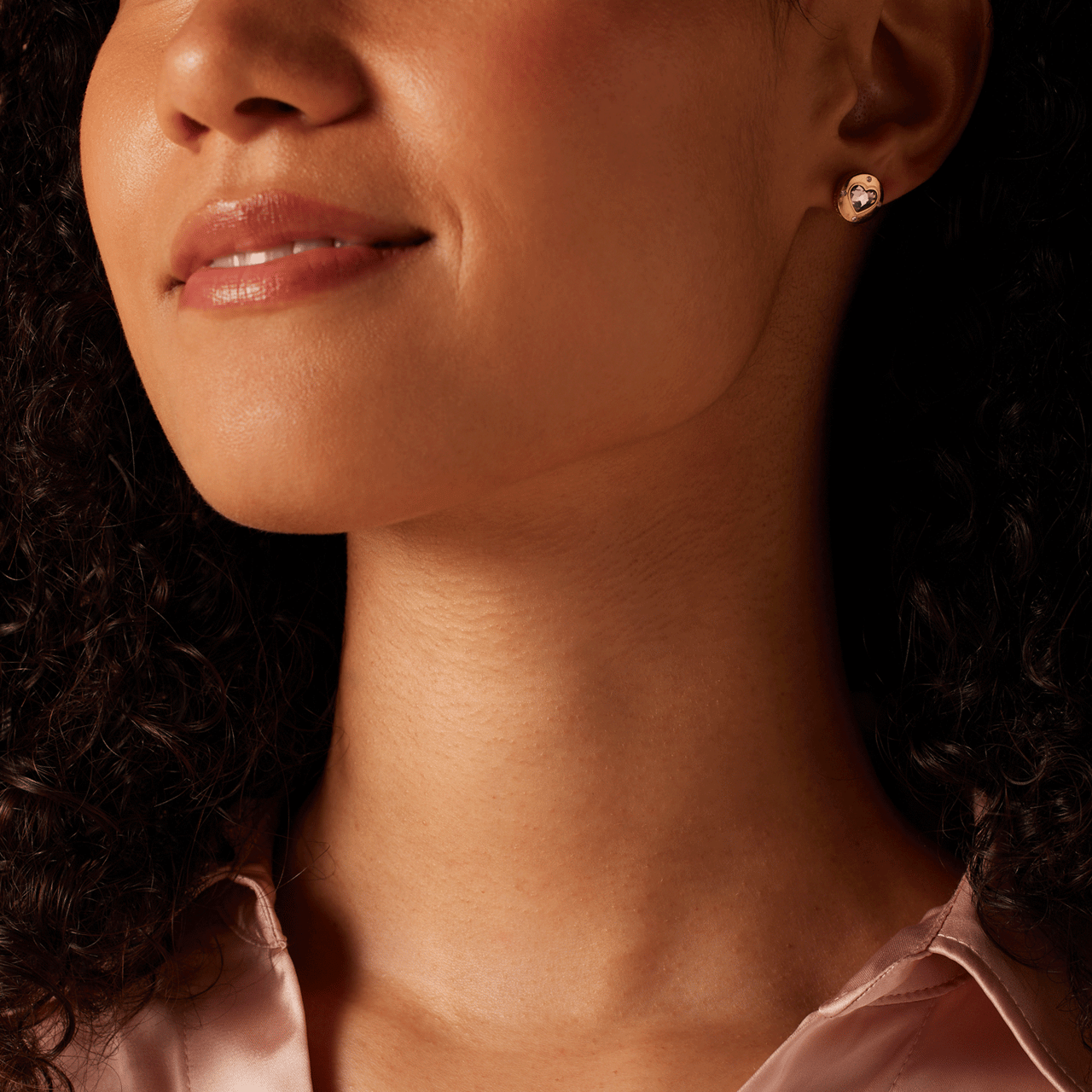 Guess plated oorbellen met zirkonia voor dames