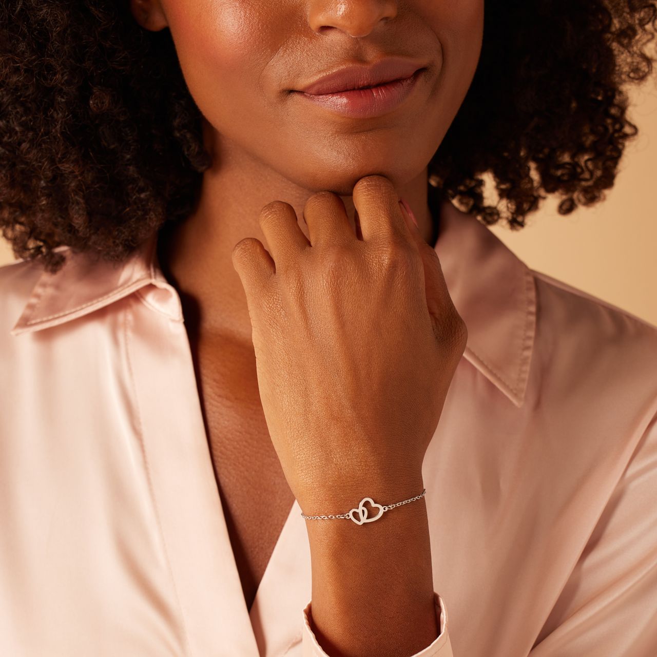 Stainless steel armbanden Moeder/Dochter hart/hart