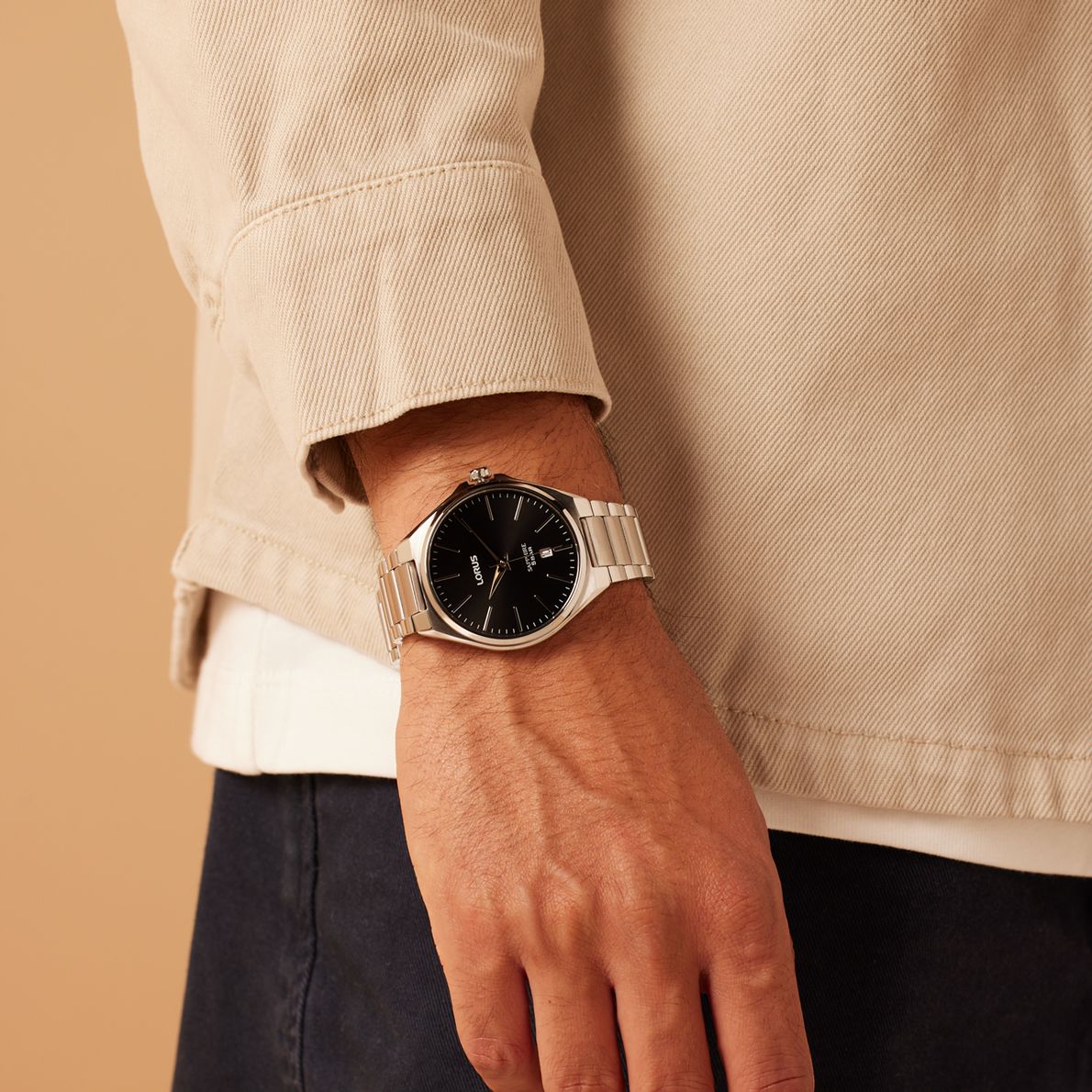 Lorus herenhorloge met stainless steel band RS945DX9