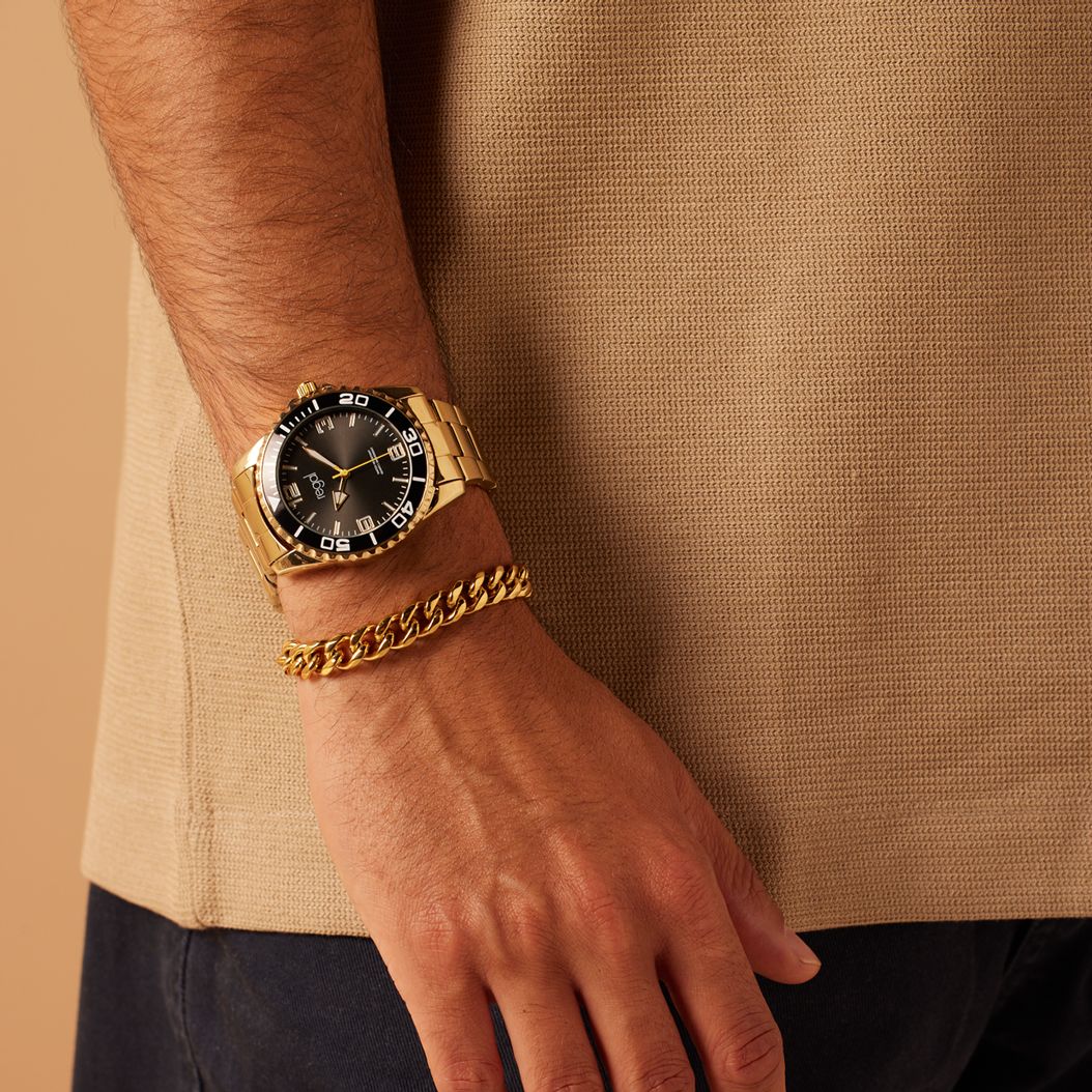 Regal cadeauset met gratis goudkleurige armband