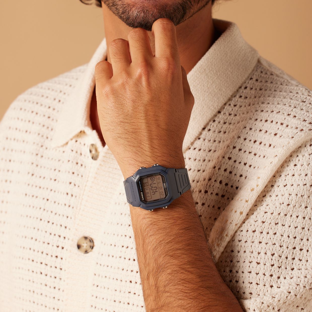 Casio digitale Armbanduhr, Blau, W-800H-2AVES