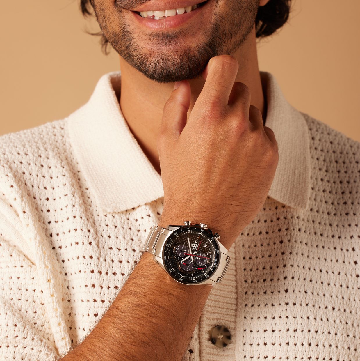 Edifice horloge stainless steel band solar EFS-S540DB-1AUEF