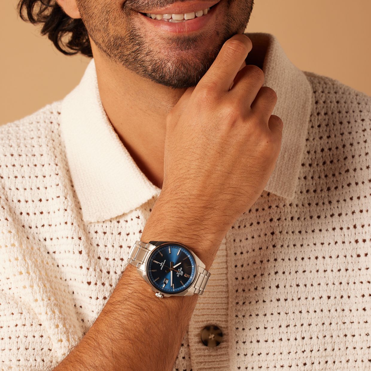 Edifice Uhr mit Armband aus Edelstahl EFV-150D-2AVUEF