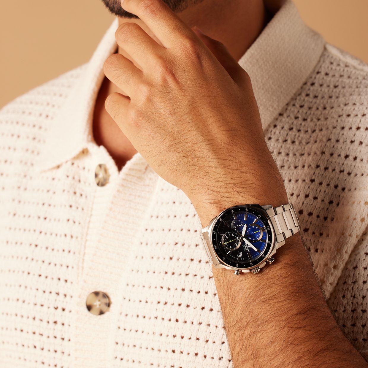 Edifice horloge stalen band EFV-600D-2AVUEF