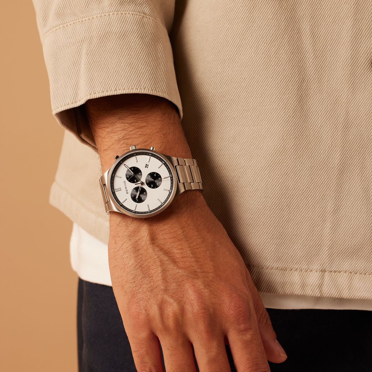 Bering Armbanduhr aus Titan, Silber, 11743-704