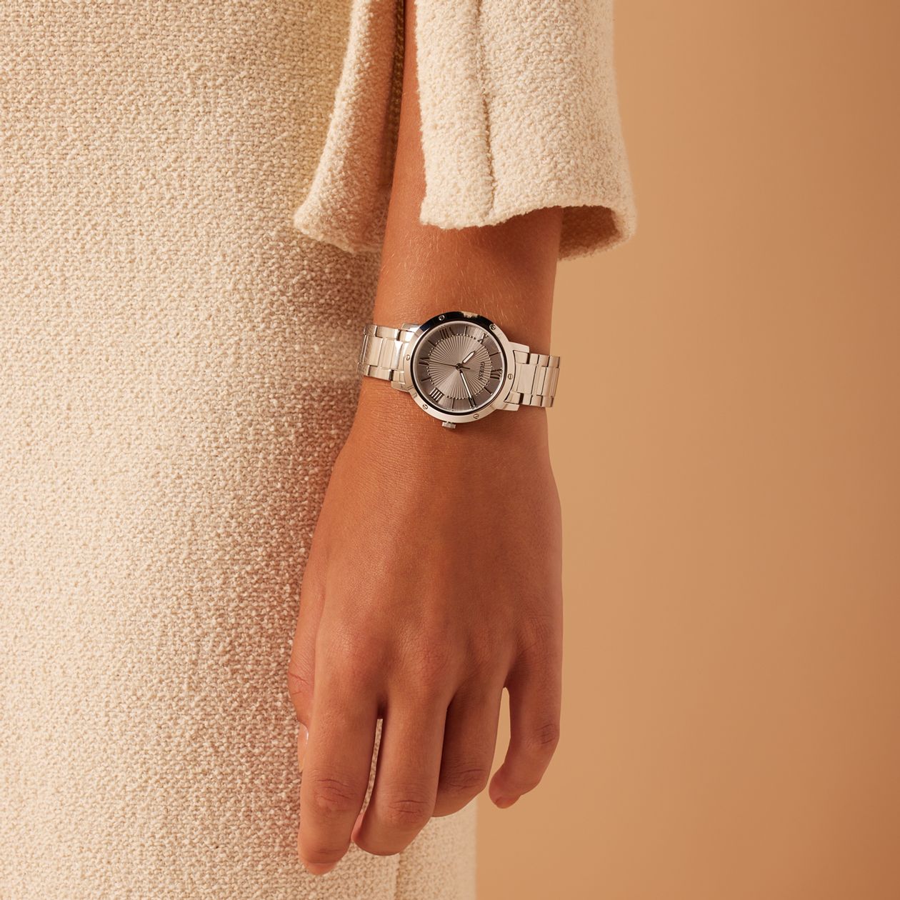 Guess stalen dameshorloge DAWN GW0404L1