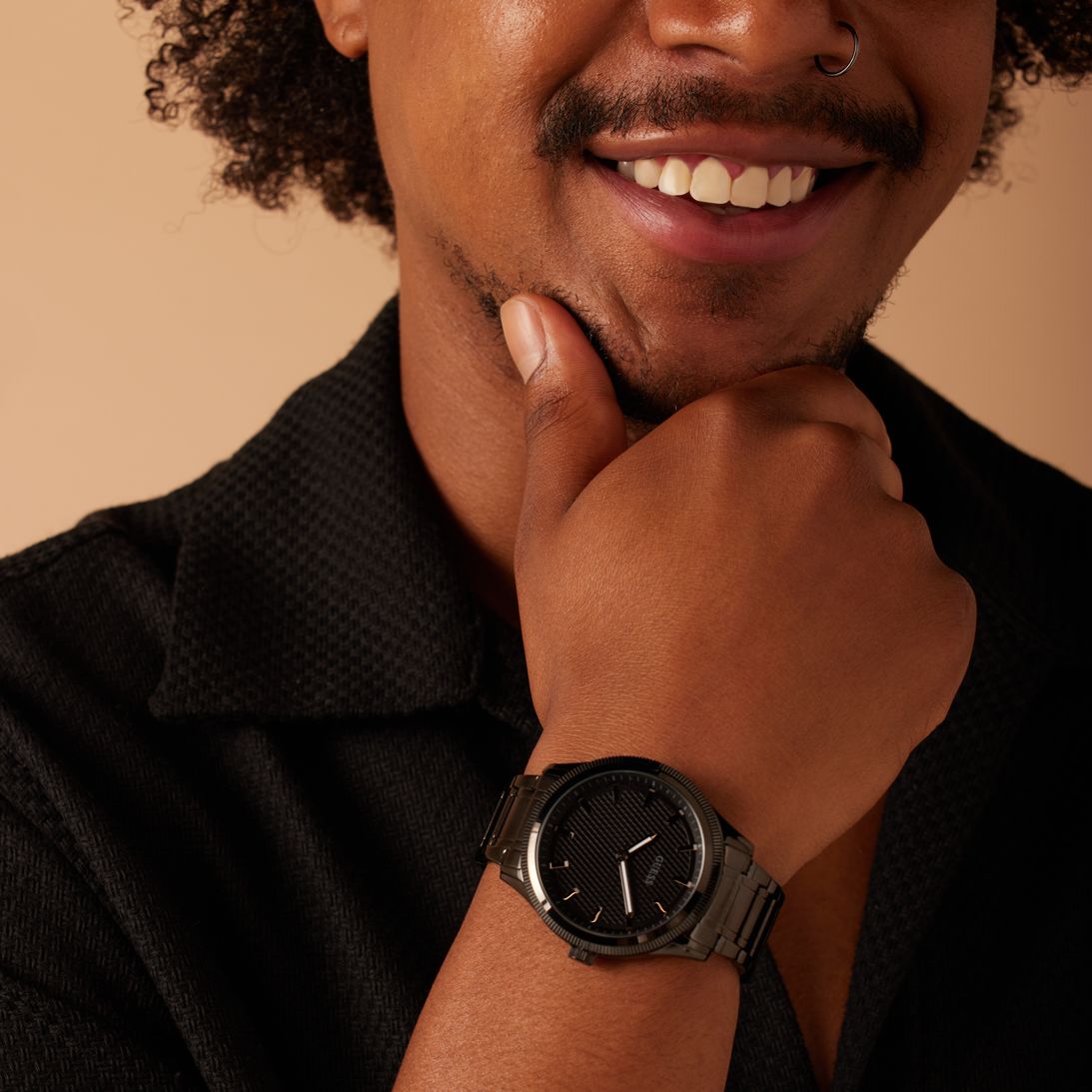 Guess stainless steel herenhorloge zwart  DEX GW0626G3