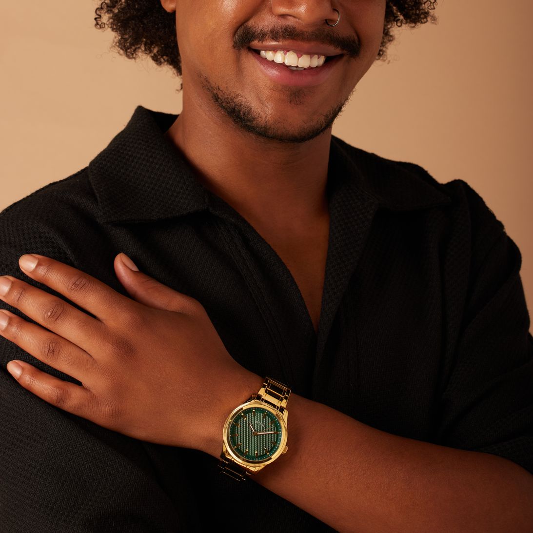 Guess stainless steel herenhorloge goudkleurig DEX GW0626G2