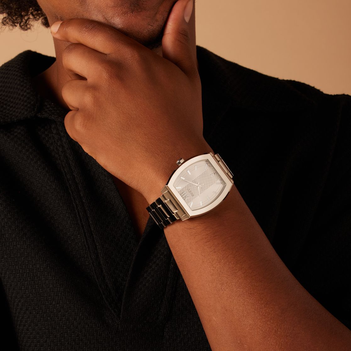 Guess stalen herenhorloge PUNCTUAL GW0705G1