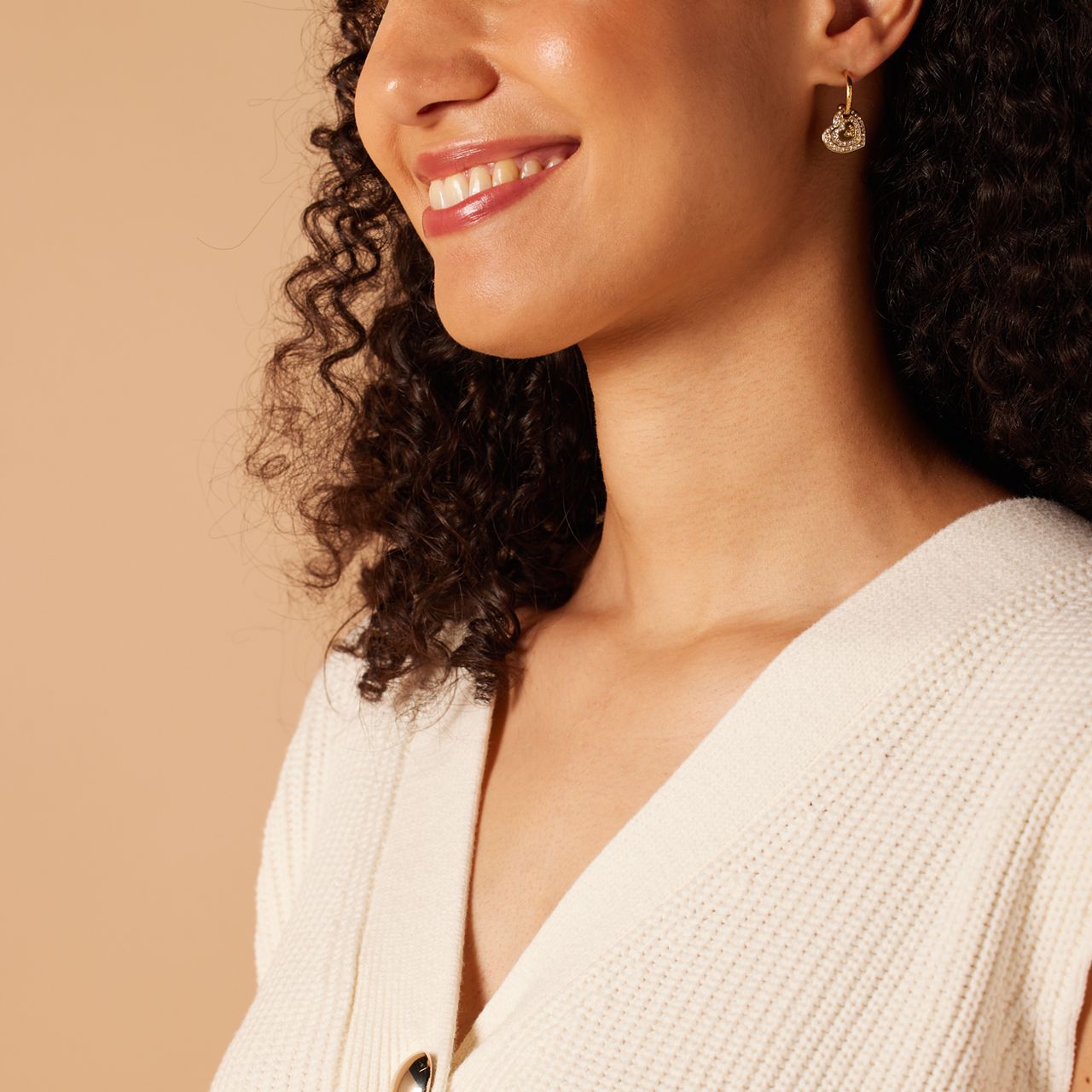 Guess stainless steel goldplated oorringen AMAMI