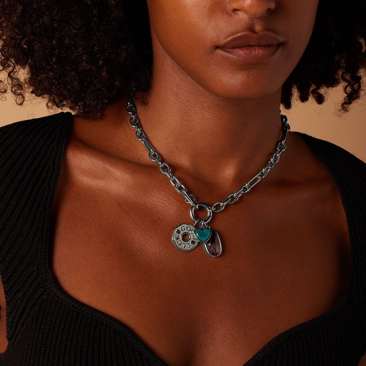 Stainless steel bedel good luck