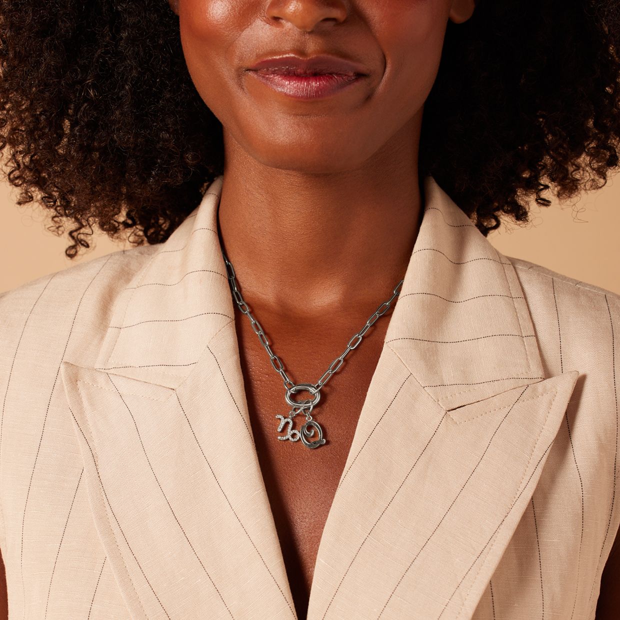 Stainless steel bedel sluiting ovaal