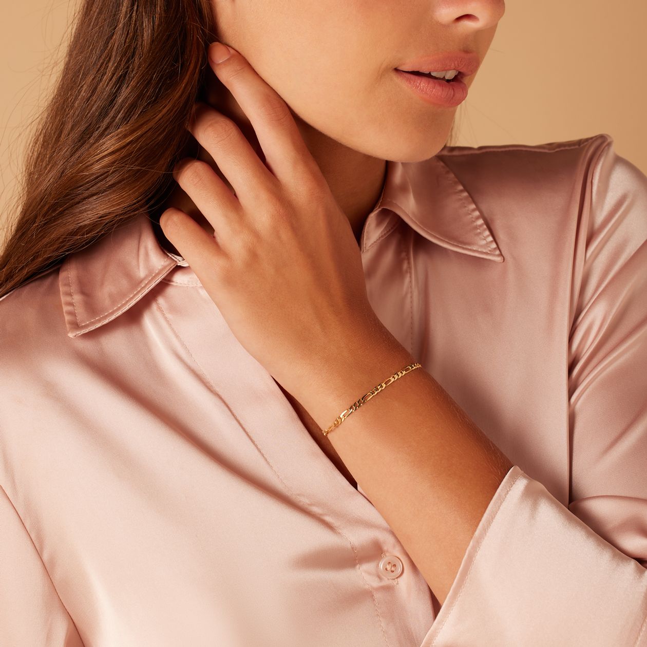 Zilveren goldplated kinderarmband schakelarmband