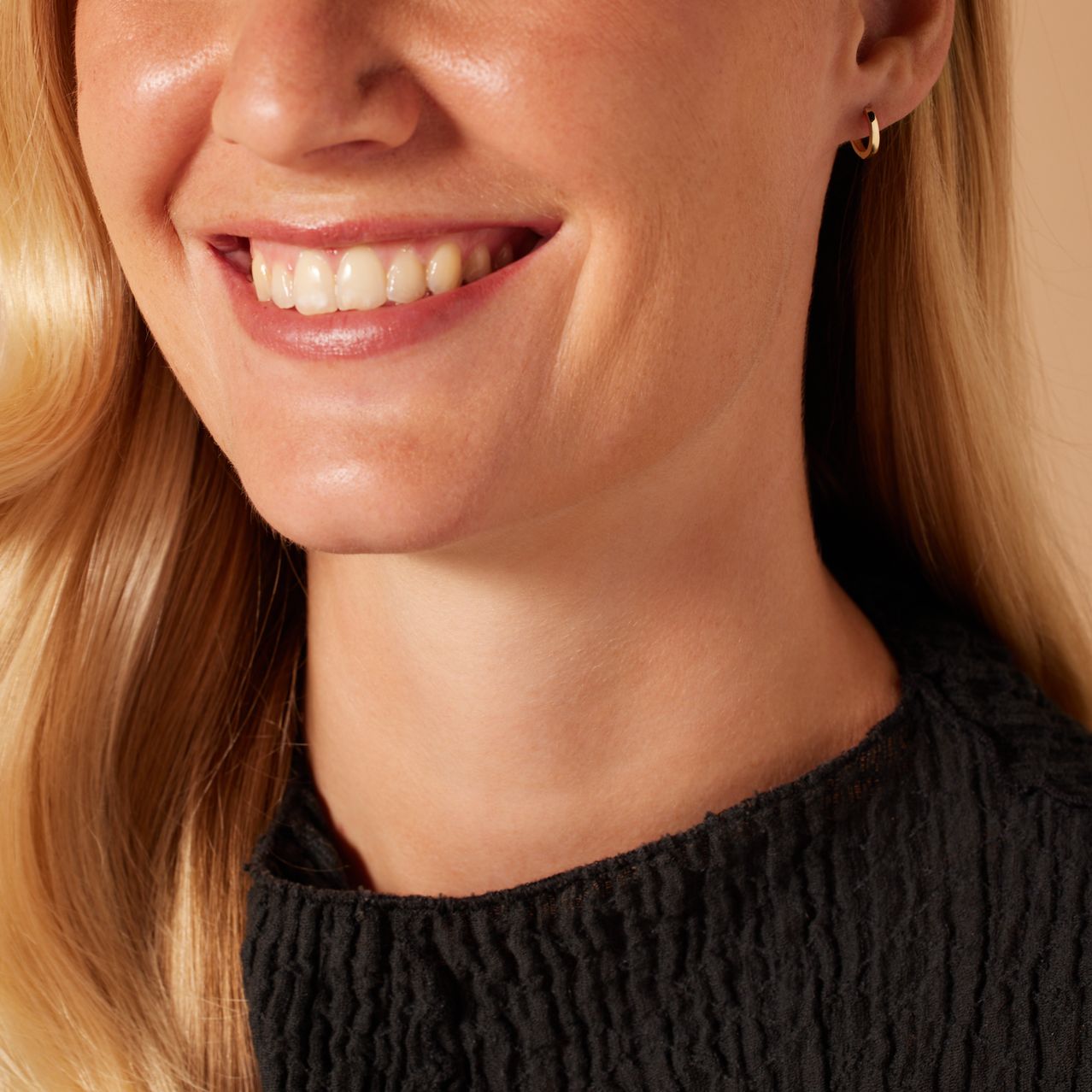 14 karaat geelgouden oorringen 10mm