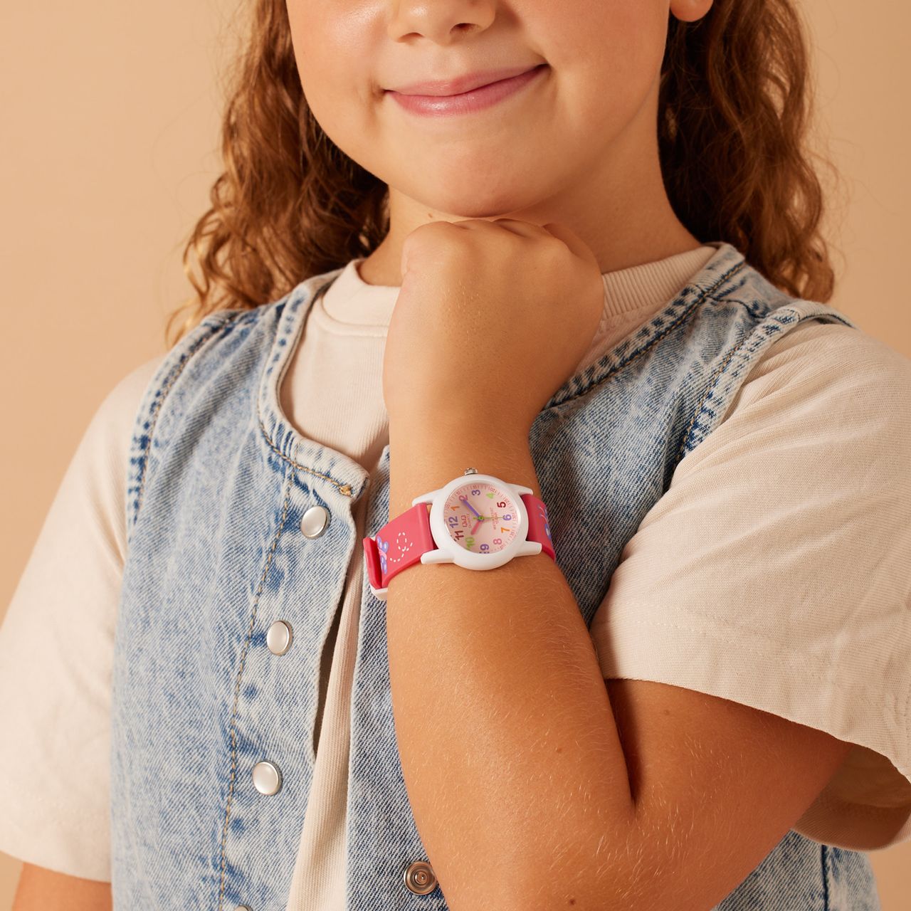 Q&Q Kinder Horloge Roze