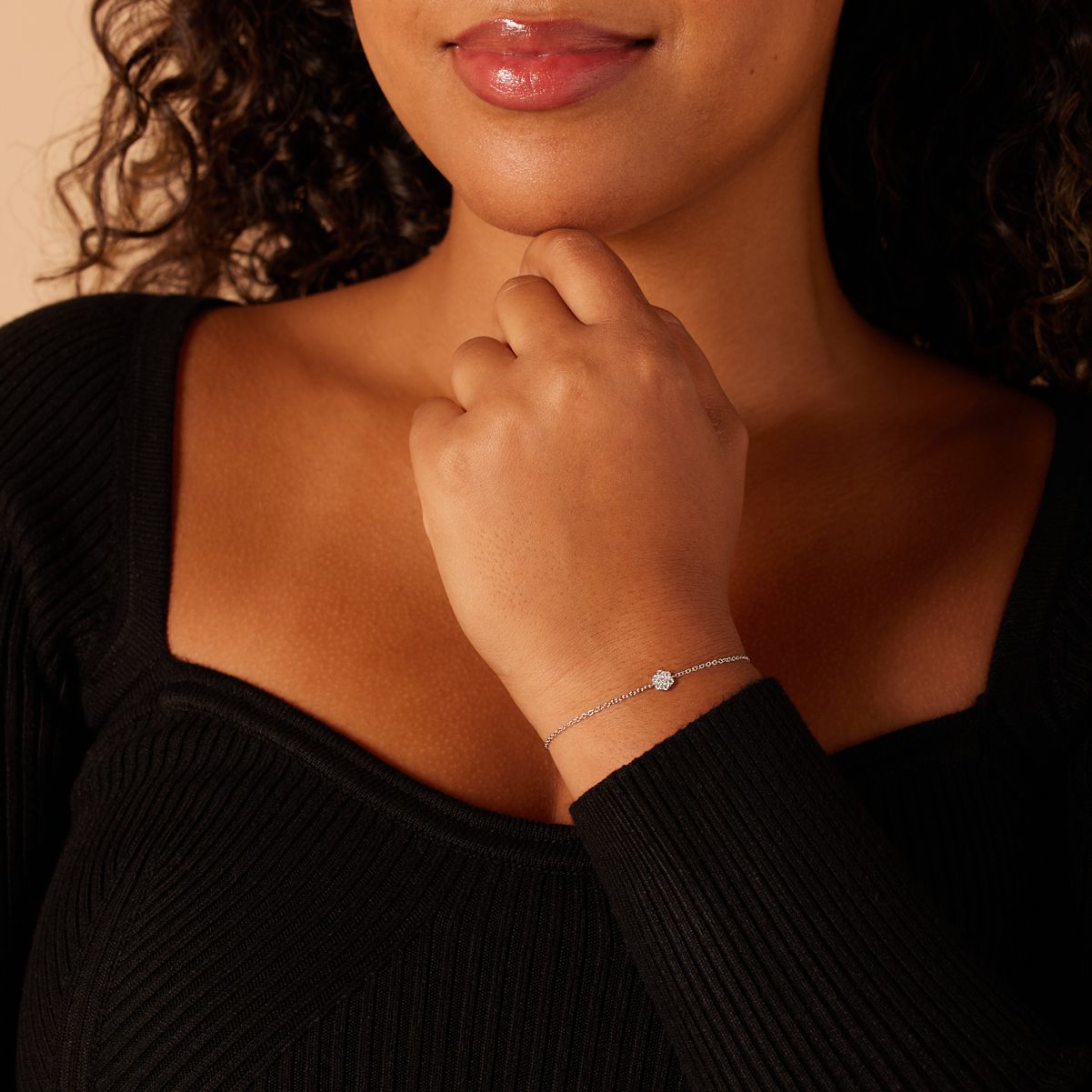 Zilveren armband met zirkonia