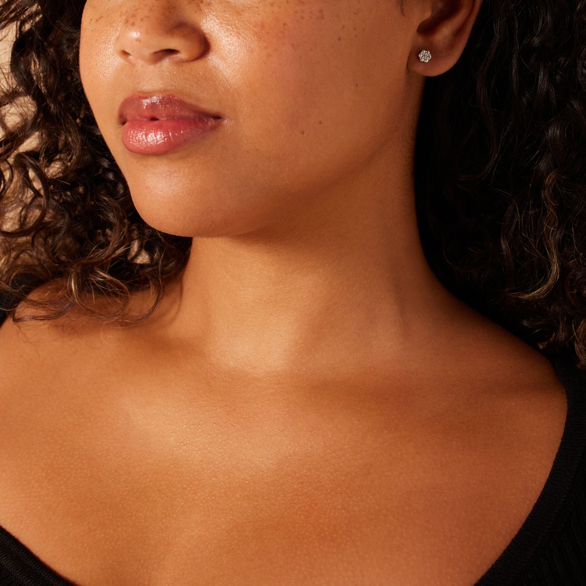 Zilveren oorknoppen met zirkonia voor dames