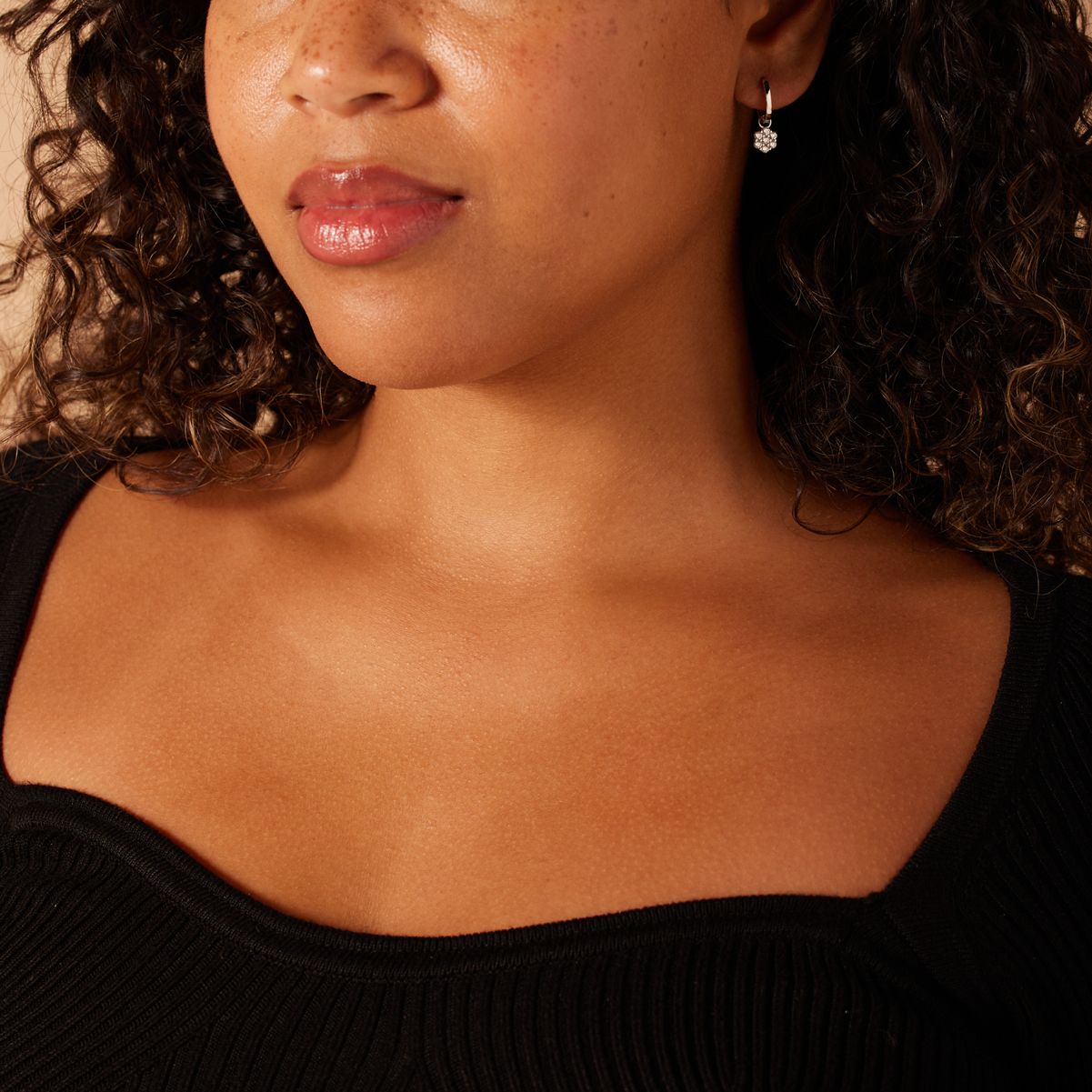 Zilveren oorringen met zirkonia voor dames