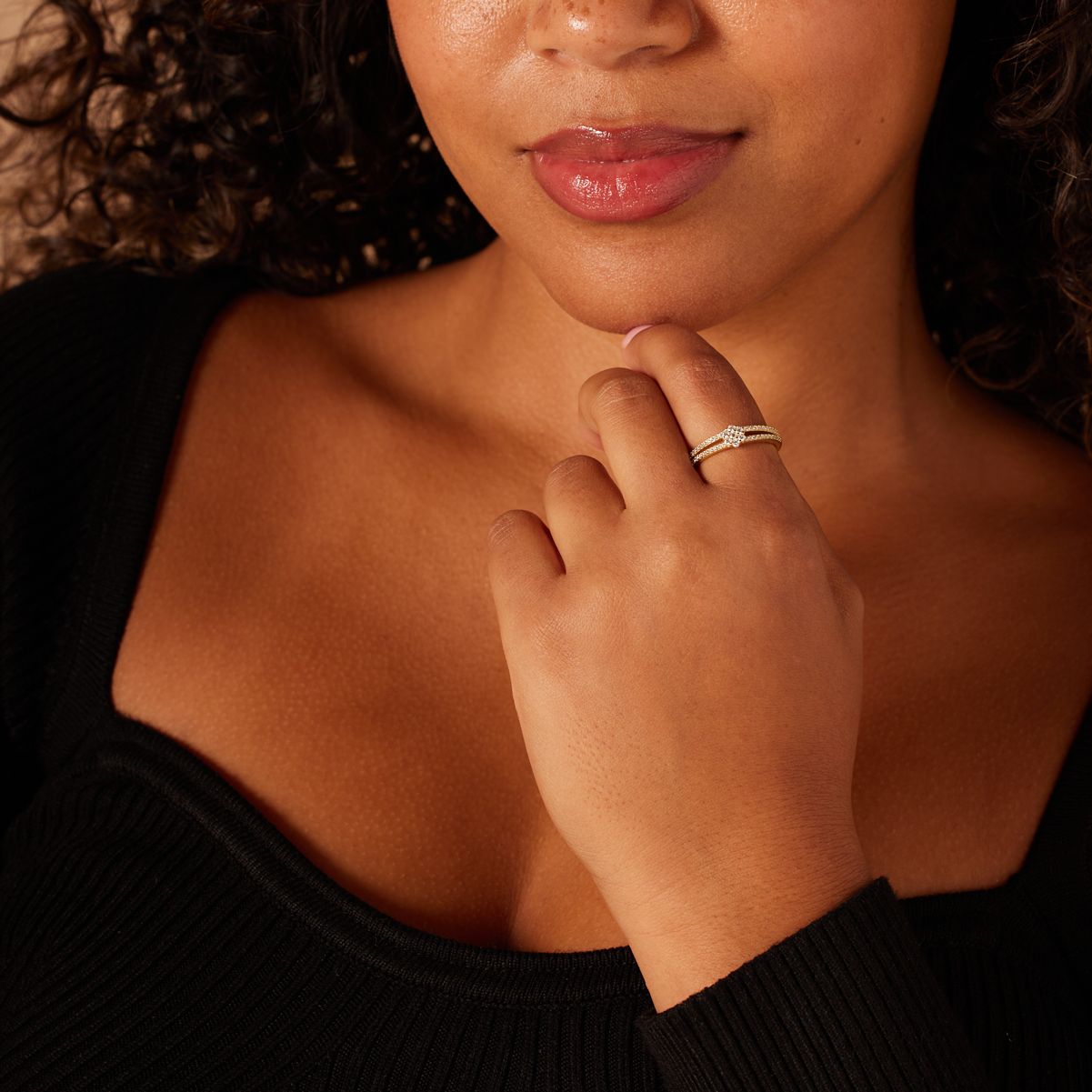 Zilveren goldplated ring bloem met zirkonia voor dames