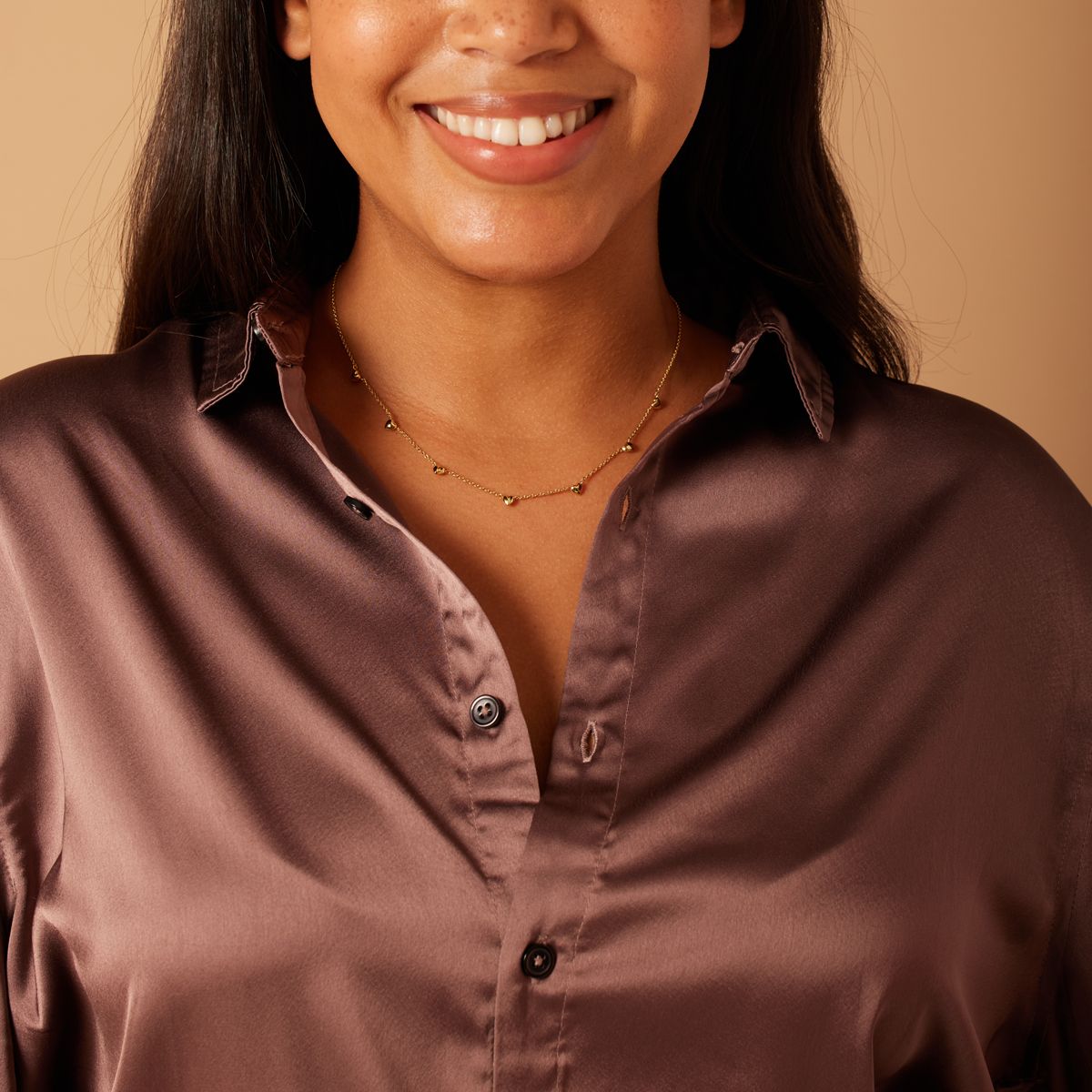 Silberne goldbeschichtete Halskette mit Anhänger für Damen