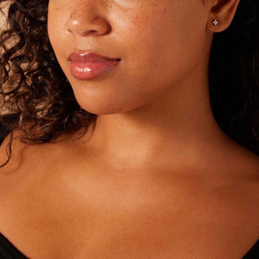 Silberne Ohrstecker für Damen