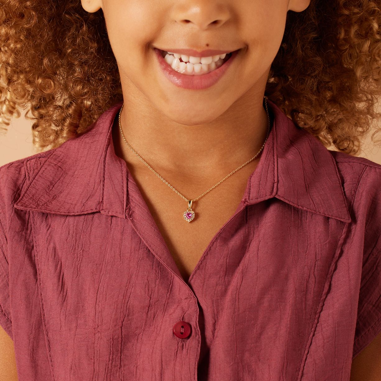 Zilveren goldplated kinderketting met hanger