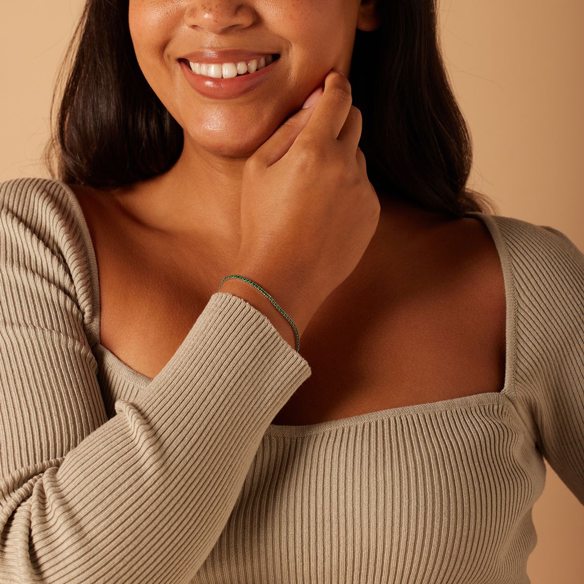 Silbernes Tennisarmband mit Zirkonia für Damen