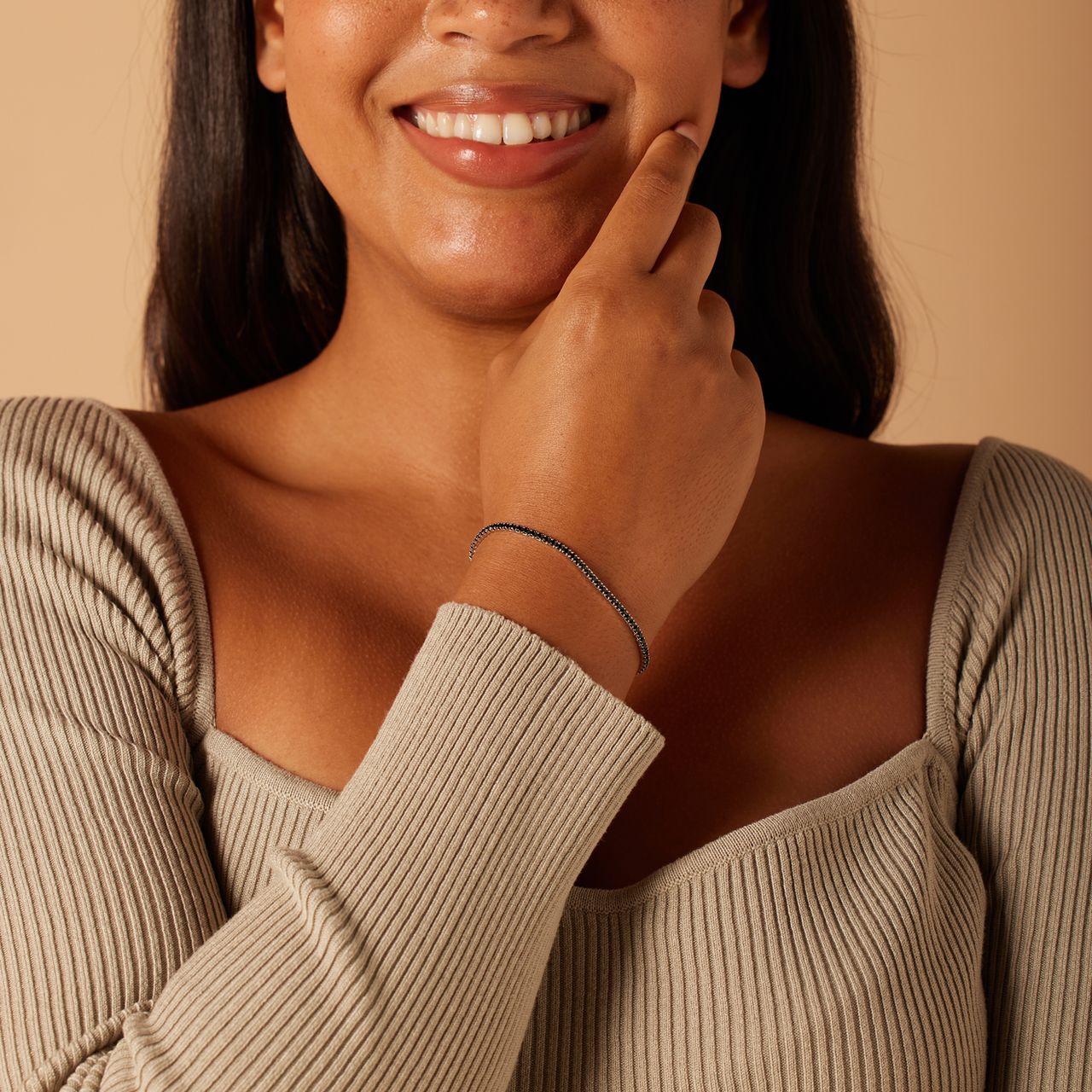 Silbernes Armband ohne Anhänger für Damen