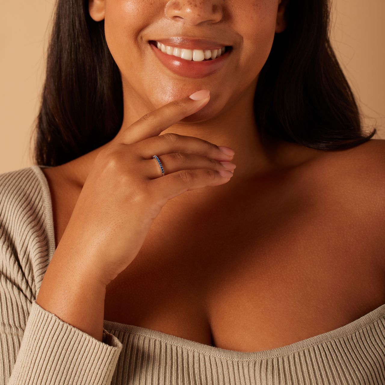 Zilveren ring met zirkonia voor dames