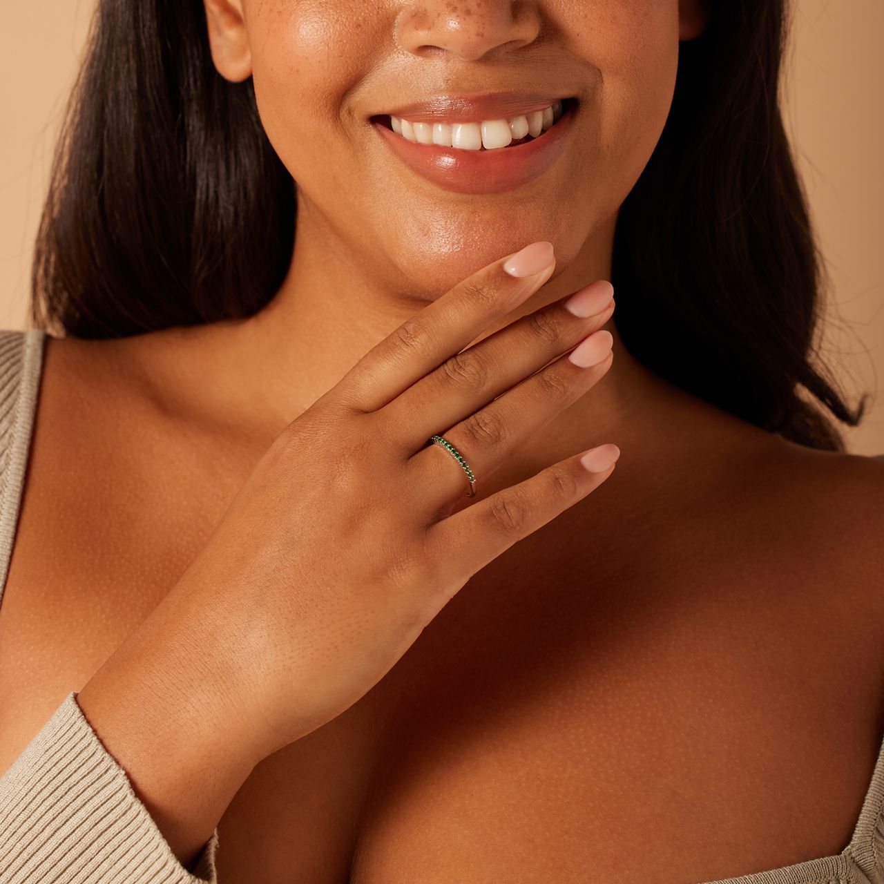 Silberner Ring mit Zirkonia für Damen