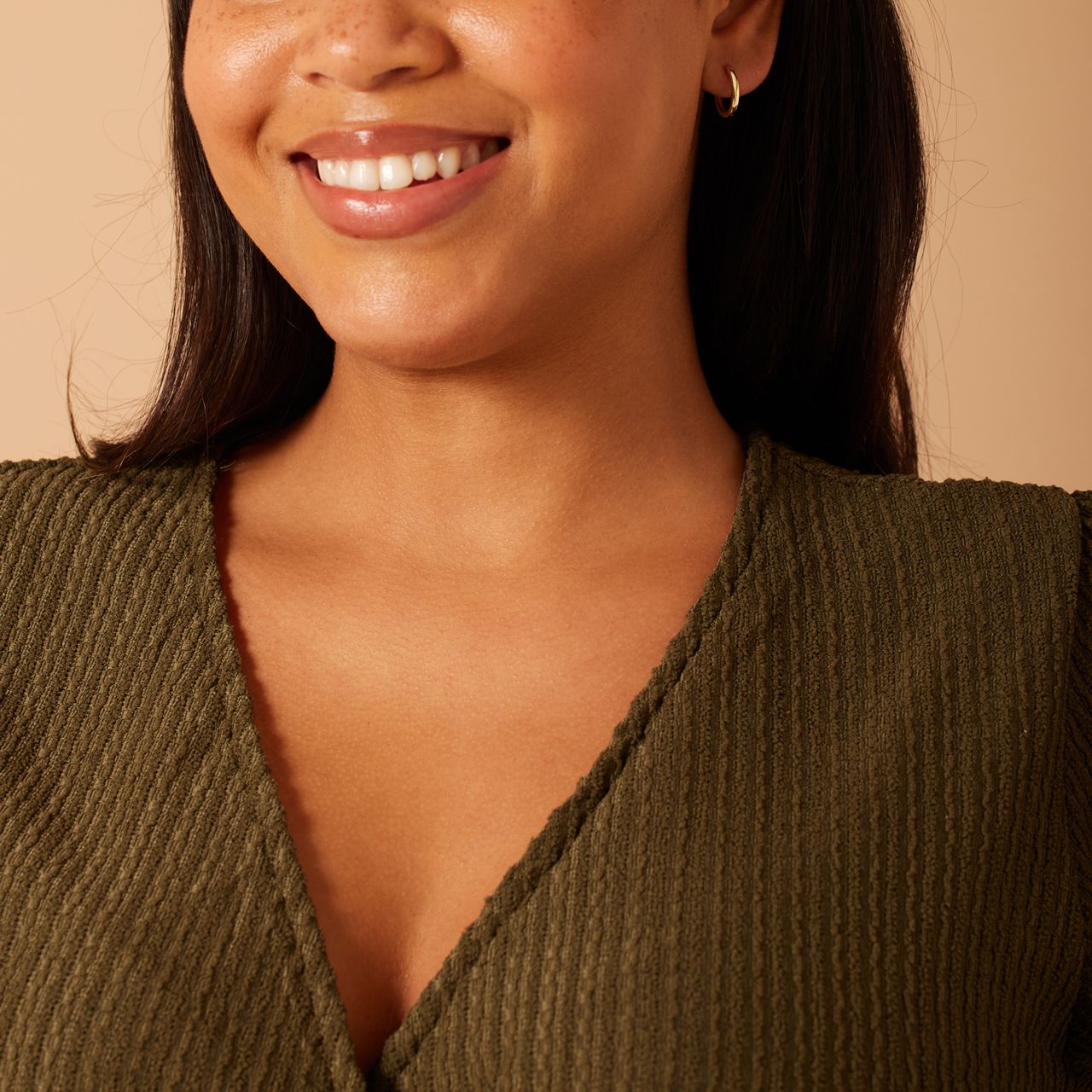 Zilveren goldplated oorringen met zirkonia 15mm voor dames