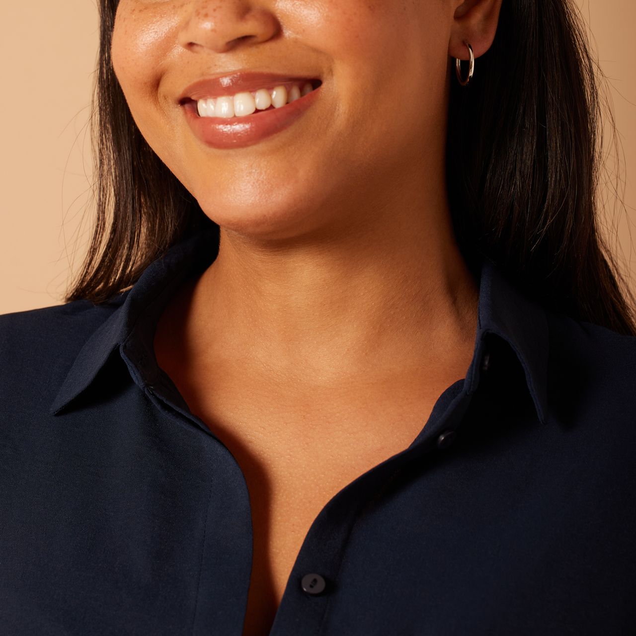 Silberne Ohrringe 20 mm, für Damen