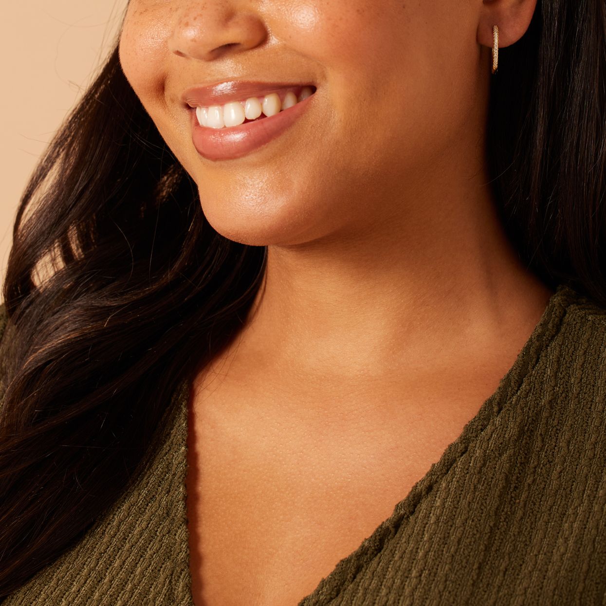 Zilveren goldplated oorbellen met zirkonia 20mm