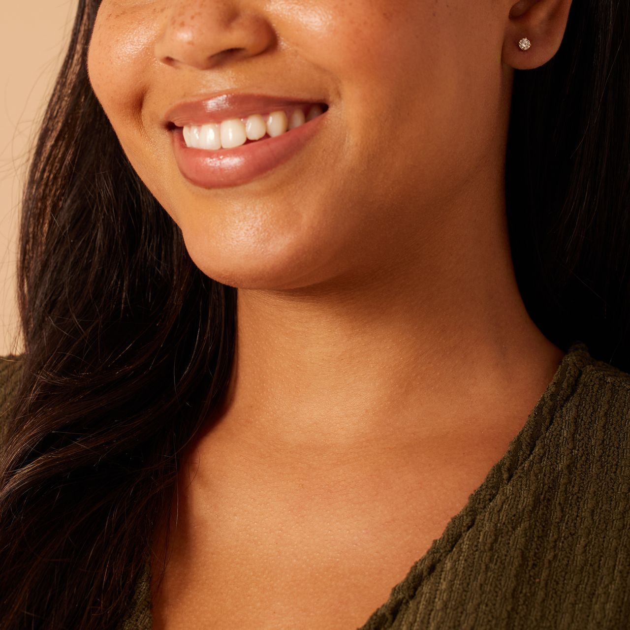 Zilveren goldplated oorknoppen met zirkonia 4mm