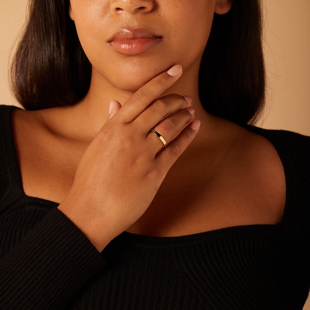 14 karaat geelgouden trouwring H252