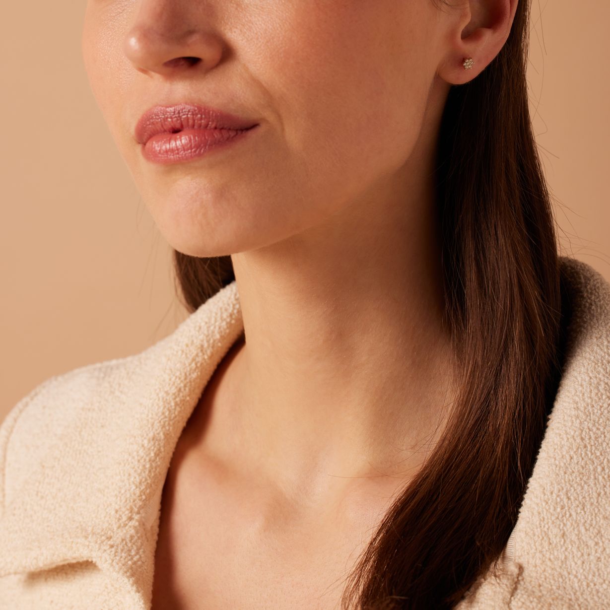 Zilveren goldplated oorknoppen voor dames