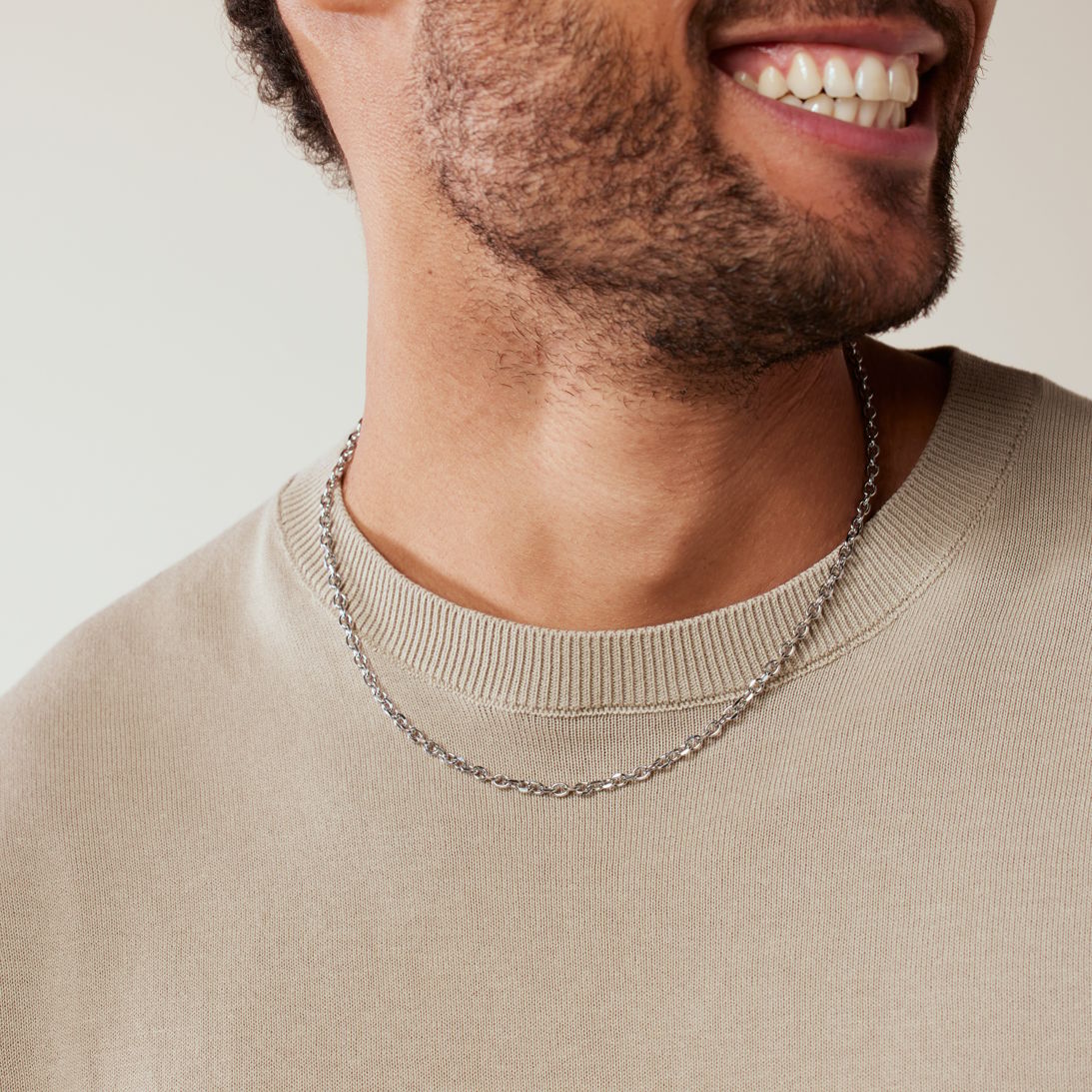 Stainless steel herenketting gourmetschakel
