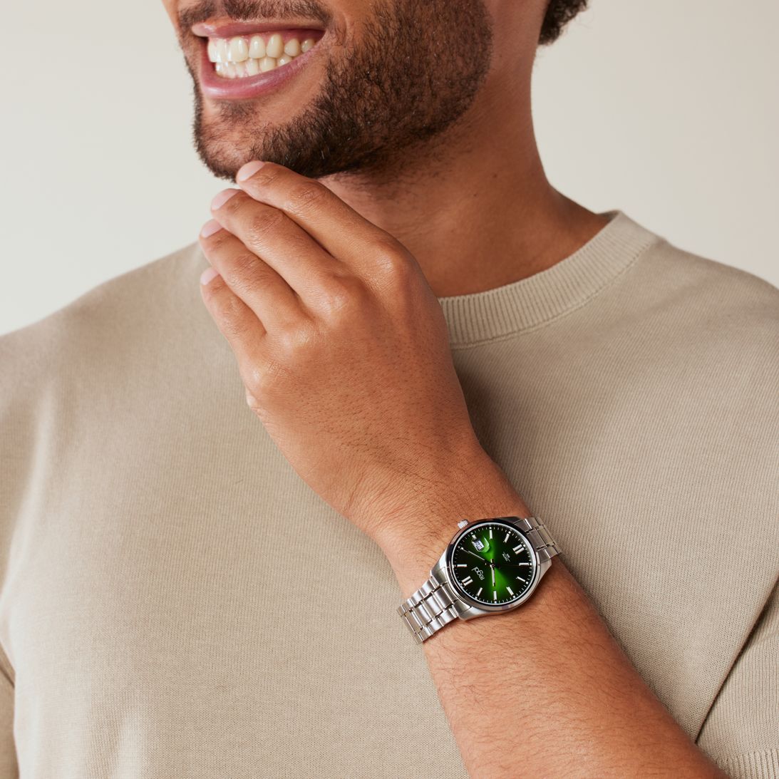 Regal heren horloge met stainless steel band