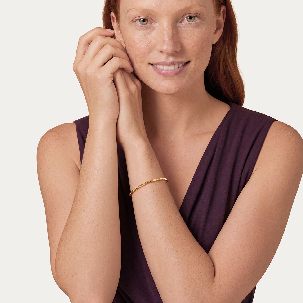 Silbernes goldplattiertes Armband