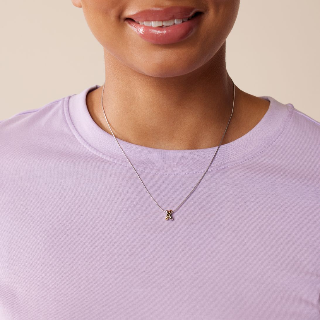 Zilveren bicolor ketting