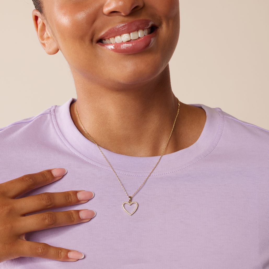 Zilveren goldplated ketting met zirkonia