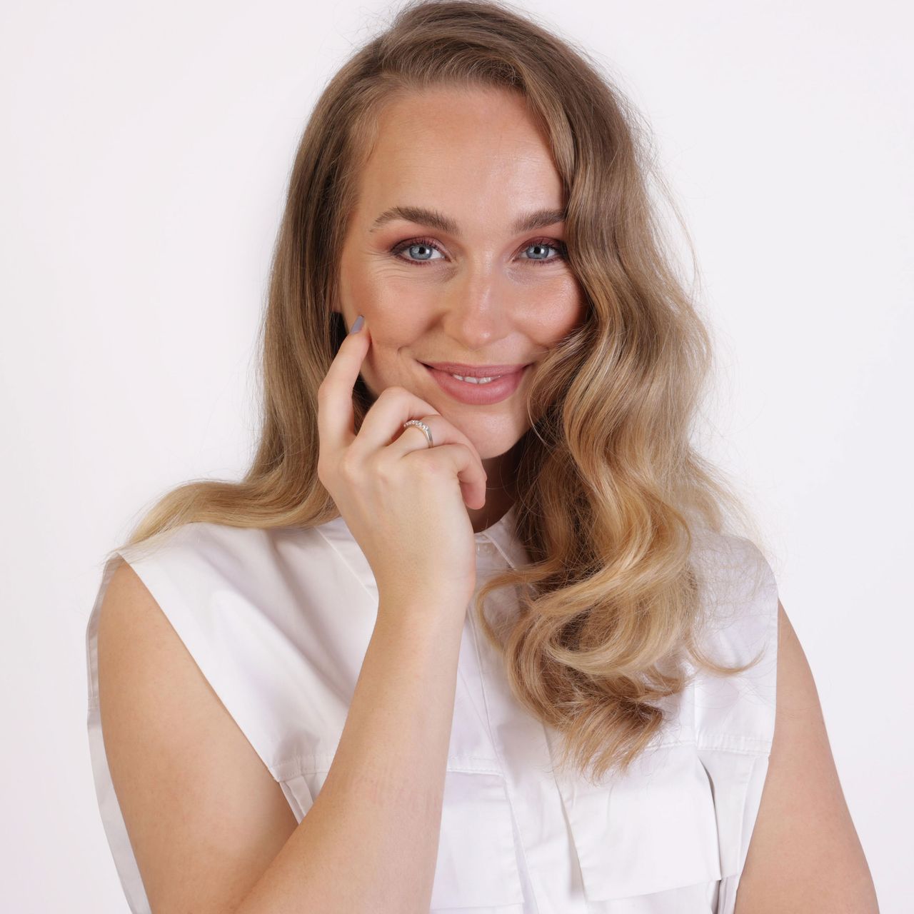 Zilveren ring met zirkonia